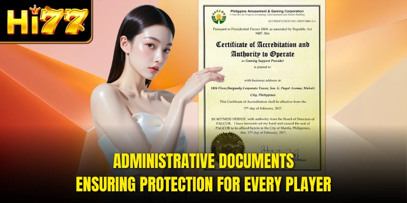 Administrative documents ensuring protection for every player