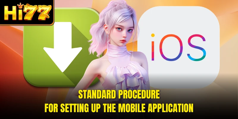 Standard procedure for setting up the mobile application
